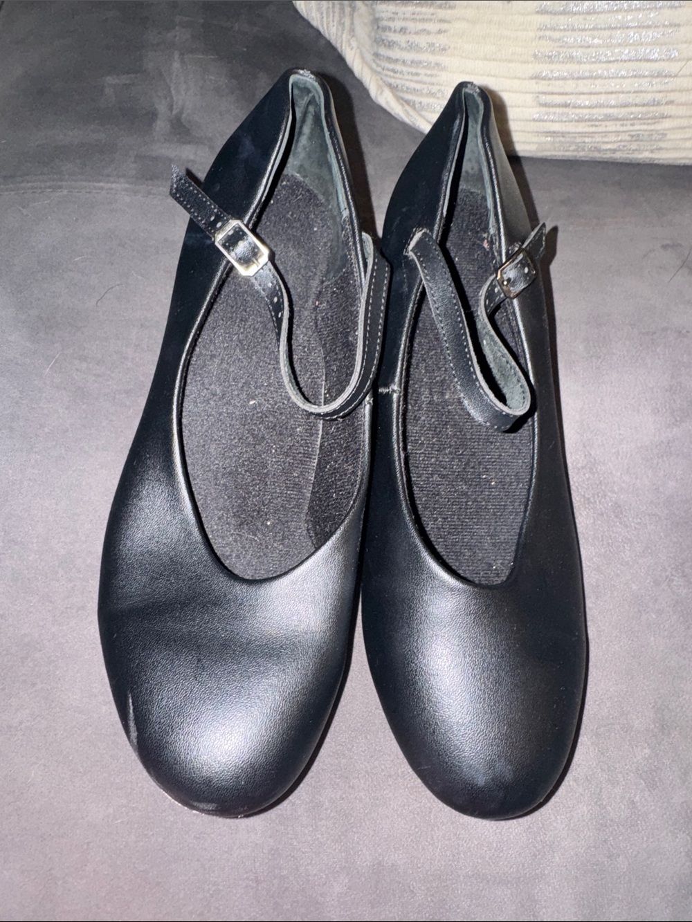 Classic Black Mary Jane character shoes, theatre performing costume shoes